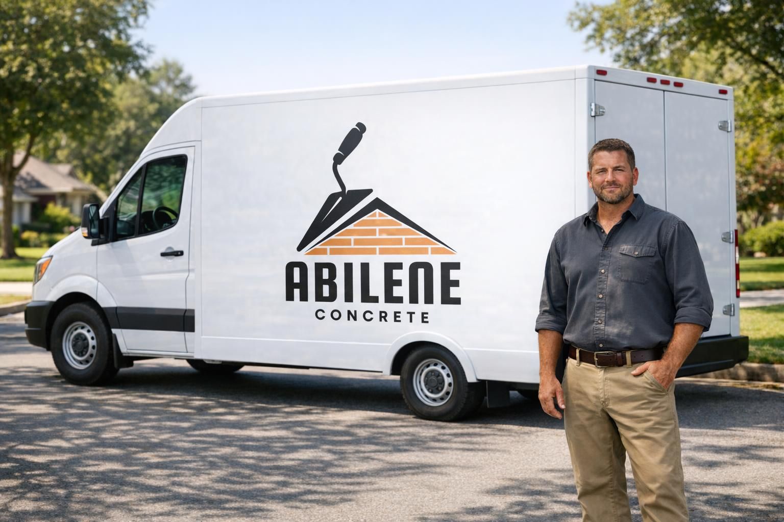 Professional concrete contractor work in Abilene, TX